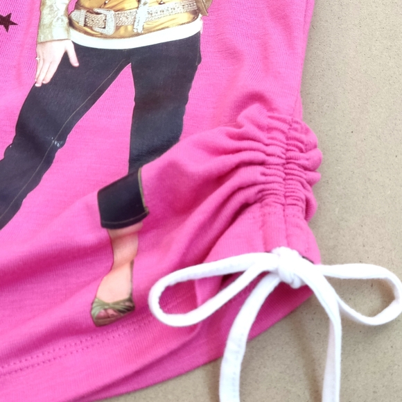 Disney Hannah Montana Girls Two Pieces Tank with built-in White Tee-Short Sleeve - Picture 4 of 9